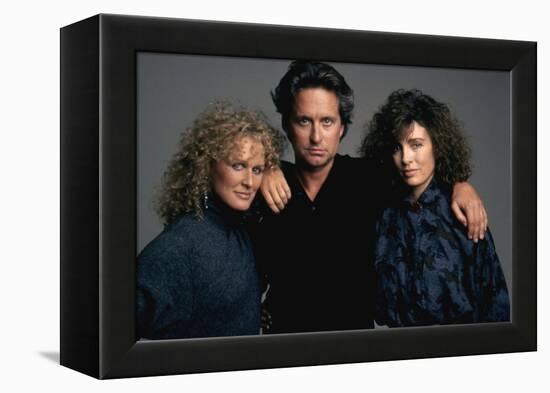 Liaison fatale Fatal attraction by Adrian Lyne with Glenn Close, Michael Douglas and Anne Archer, 1-null-Framed Stretched Canvas