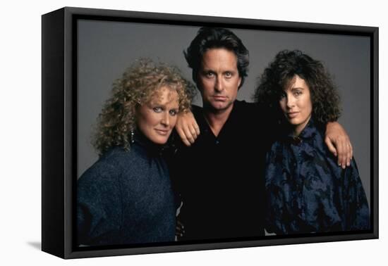 Liaison fatale Fatal attraction by Adrian Lyne with Glenn Close, Michael Douglas and Anne Archer, 1-null-Framed Stretched Canvas