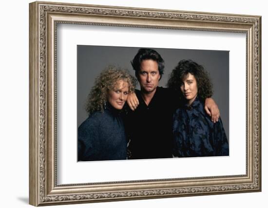 Liaison fatale Fatal attraction by Adrian Lyne with Glenn Close, Michael Douglas and Anne Archer, 1-null-Framed Photo