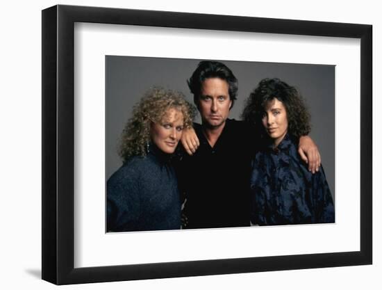 Liaison fatale Fatal attraction by Adrian Lyne with Glenn Close, Michael Douglas and Anne Archer, 1-null-Framed Photo