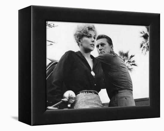 Liaisons Secretes STRANGERS WHEN WE MEET by Richard Quine with Kim Novak and Kirk Douglas, 1960 (b/-null-Framed Stretched Canvas