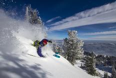 Male Skier In Utah-Liam Doran-Photographic Print
