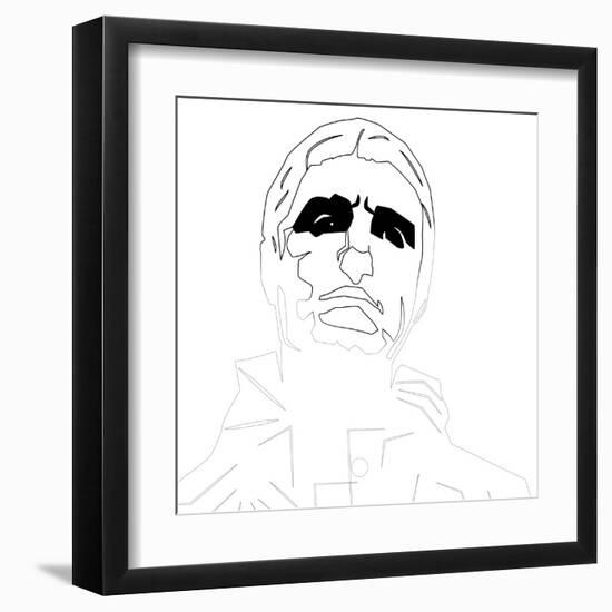 Liam Gallagher Oasis-Logan Huxley-Framed Art Print