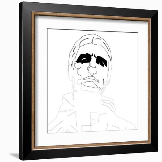 Liam Gallagher Oasis-Logan Huxley-Framed Art Print