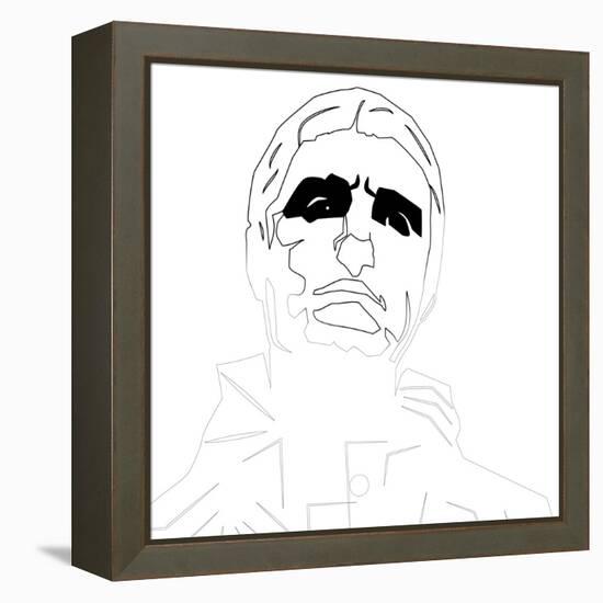 Liam Gallagher Oasis-Logan Huxley-Framed Stretched Canvas