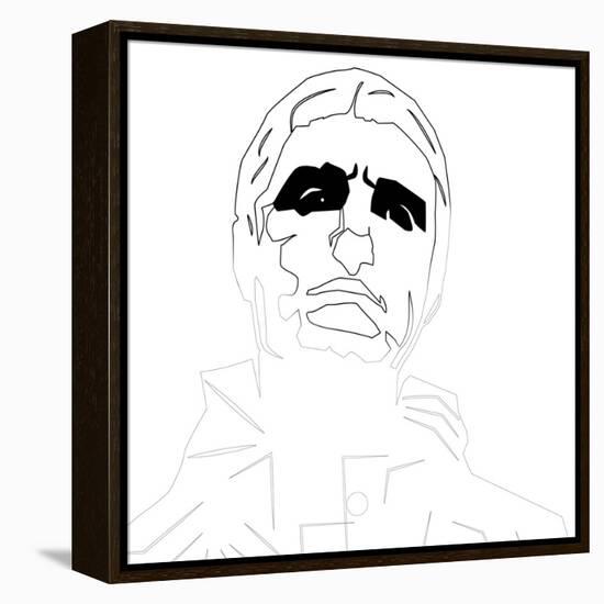 Liam Gallagher Oasis-Logan Huxley-Framed Stretched Canvas
