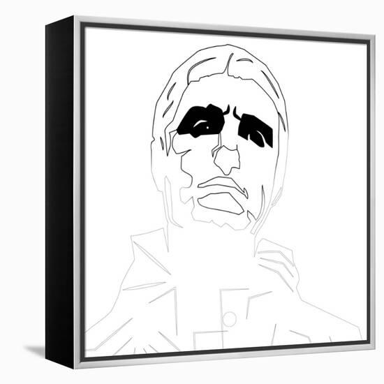 Liam Gallagher Oasis-Logan Huxley-Framed Stretched Canvas