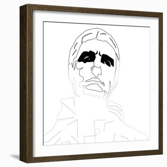 Liam Gallagher Oasis-Logan Huxley-Framed Art Print