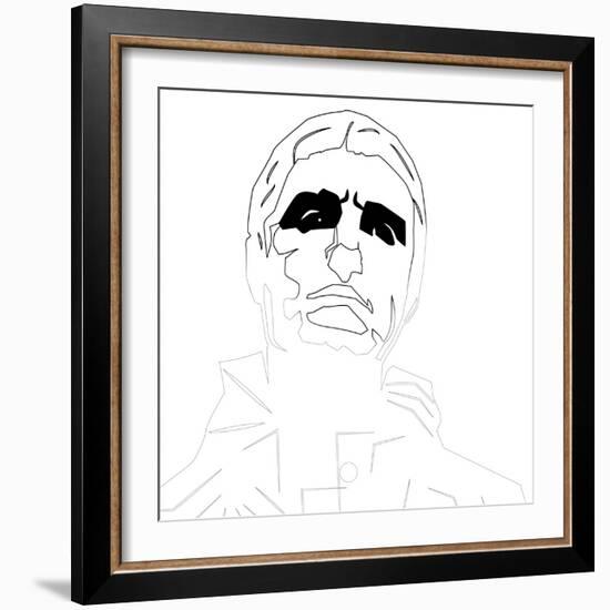 Liam Gallagher Oasis-Logan Huxley-Framed Art Print