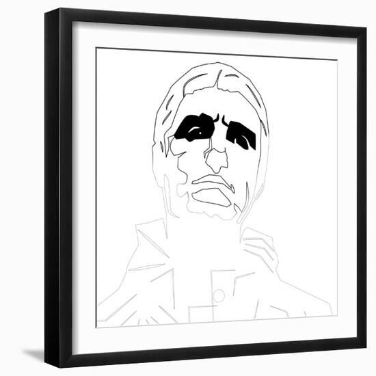 Liam Gallagher Oasis-Logan Huxley-Framed Art Print