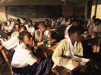 School Children at Water Pump, Kenya, East Africa, Africa-Liba Taylor-Photographic Print