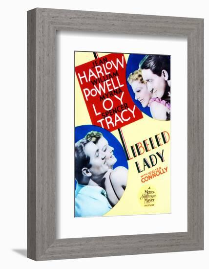 Libeled Lady - Movie Poster Reproduction-null-Framed Photo