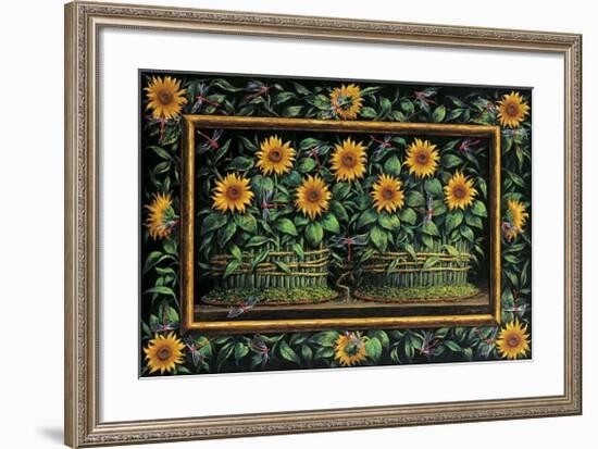 Libélulas-Joaquin Moragues-Framed Art Print