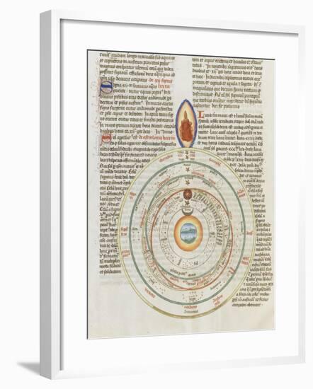 Liber Floridus by Lambert of Saint-Omer: the Universe-null-Framed Giclee Print