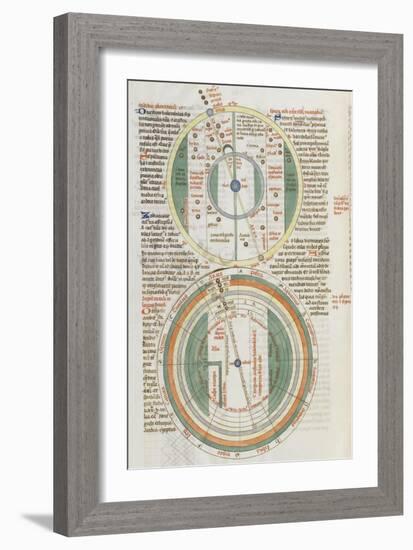 Liber Floridus par Lambert de Saint-Omer : Sphère du zodiaque-null-Framed Giclee Print