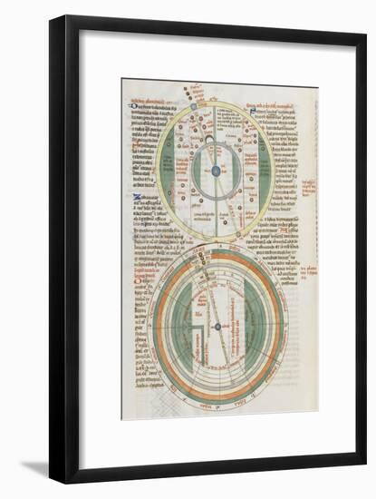 Liber Floridus par Lambert de Saint-Omer : Sphère du zodiaque-null-Framed Giclee Print