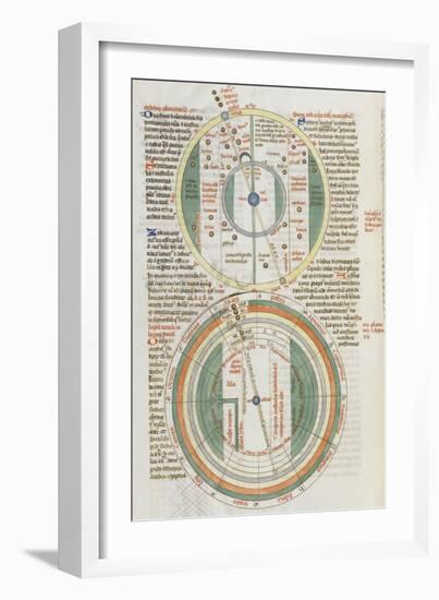 Liber Floridus par Lambert de Saint-Omer : Sphère du zodiaque-null-Framed Giclee Print