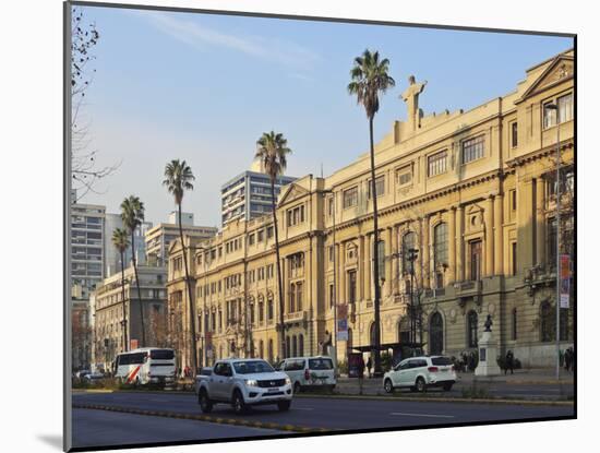 Liberador Avenue, view of the headquarters of the Pontifical Catholic University of Chile, Santiago-Karol Kozlowski-Mounted Photographic Print