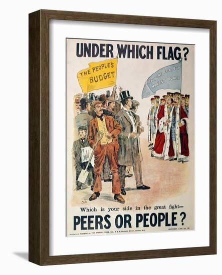 Liberal Party Poster for the British General Election of January 1910 (Colour Litho)-English-Framed Giclee Print