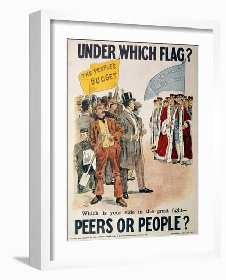 Liberal Party Poster for the British General Election of January 1910 (Colour Litho)-English-Framed Giclee Print