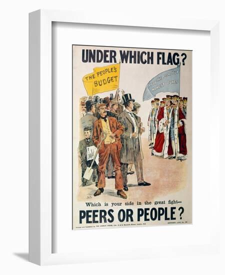 Liberal Party Poster for the British General Election of January 1910 (Colour Litho)-English-Framed Giclee Print