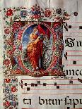 The Annunciation, Historiated Initial "O," Detail of a Page from an Antiphonal, circa 1473-79-Liberale-Laminated Giclee Print