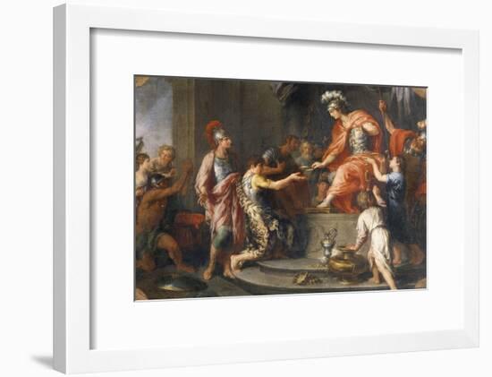 Liberality: Alexander the Great Rewarding His Captains-Francesco Fernandi-Framed Giclee Print