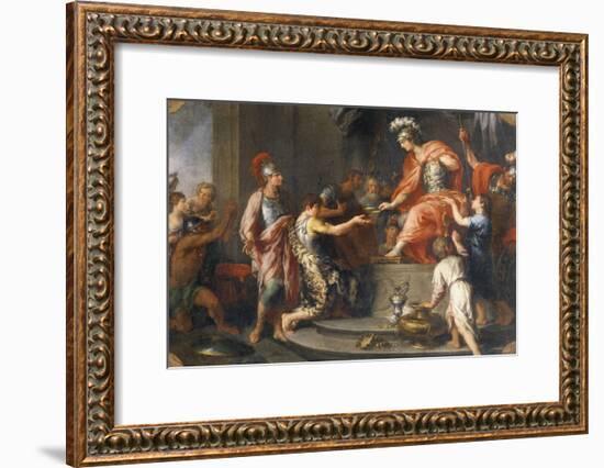 Liberality: Alexander the Great Rewarding His Captains-Francesco Fernandi-Framed Giclee Print