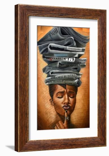 Liberated Thoughts-Salaam Muhammad-Framed Art Print