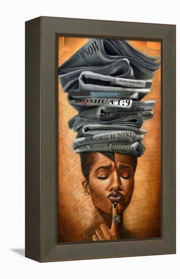 Liberated Thoughts-Salaam Muhammad-Framed Stretched Canvas