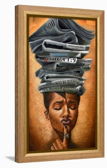 Liberated Thoughts-Salaam Muhammad-Framed Stretched Canvas