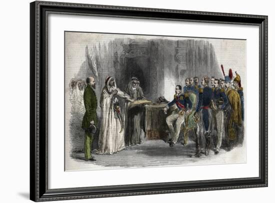 Liberation of Abd-El-Kader by Napoleon III-Stefano Bianchetti-Framed Giclee Print