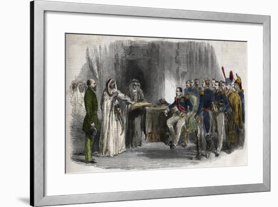 Liberation of Abd-El-Kader by Napoleon III-Stefano Bianchetti-Framed Giclee Print