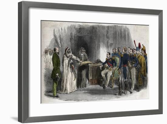 Liberation of Abd-El-Kader by Napoleon III-Stefano Bianchetti-Framed Giclee Print
