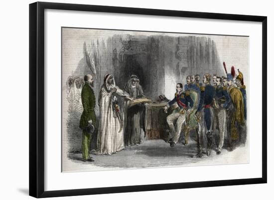 Liberation of Abd-El-Kader by Napoleon III-Stefano Bianchetti-Framed Giclee Print