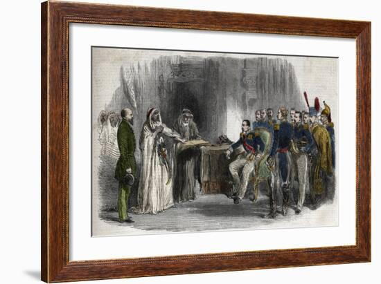 Liberation of Abd-El-Kader by Napoleon III-Stefano Bianchetti-Framed Giclee Print