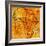 Liberia on Actual Map of Africa-michal812-Framed Art Print