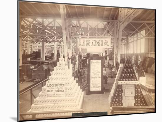 Liberia Soap and Coffee Display, Agricultural Hall, Philadelphia Centennial Exhibition, 1876-null-Mounted Giclee Print