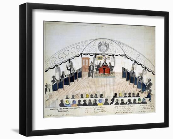 Liberian Senate, Pub. 1856-null-Framed Giclee Print