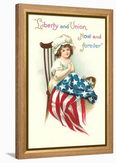 Liberty and Union, Young Betsy Ross-null-Framed Stretched Canvas