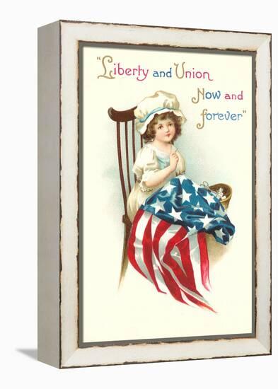 Liberty and Union, Young Betsy Ross-null-Framed Stretched Canvas