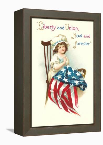 Liberty and Union, Young Betsy Ross-null-Framed Stretched Canvas