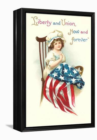 Liberty and Union, Young Betsy Ross-null-Framed Stretched Canvas