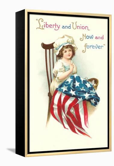 Liberty and Union, Young Betsy Ross-null-Framed Stretched Canvas