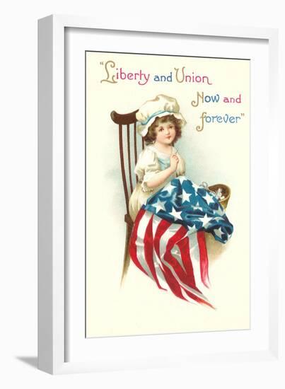 Liberty and Union, Young Betsy Ross-null-Framed Premium Giclee Print