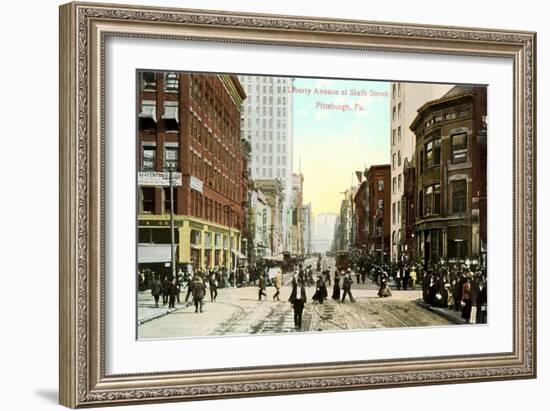 Liberty Avenue, Pittsburgh-null-Framed Art Print