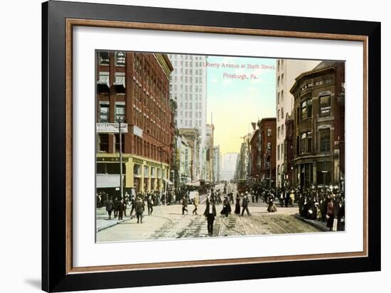 Liberty Avenue, Pittsburgh-null-Framed Art Print