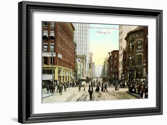 Liberty Avenue, Pittsburgh-null-Framed Art Print