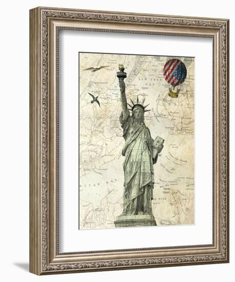 Liberty Balloon-Marion Mcconaghie-Framed Art Print