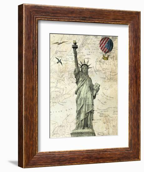 Liberty Balloon-Marion Mcconaghie-Framed Art Print